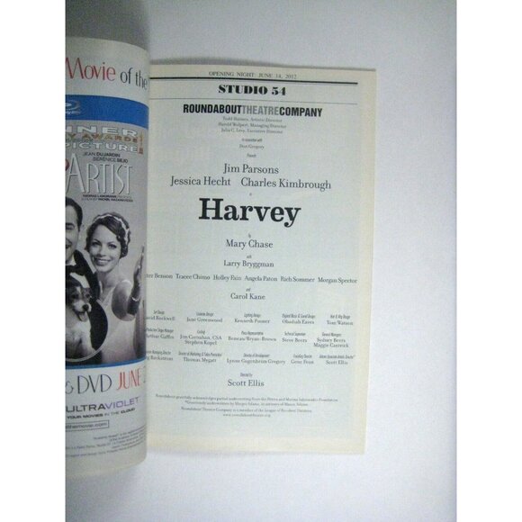 Harvey Playbill Opening Night June 2012 Jim Parsons Carol Kane Hecht Kimbrough - Picture 3 of 7